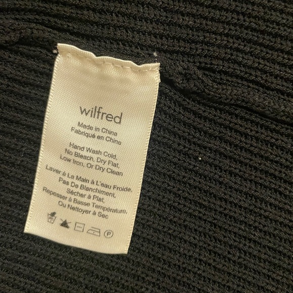 Wilfred black Knit Cardigan vest medium - Picture 4 of 5